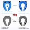 Portable Folding Non Slip Silionce Pads Potty Training Seat for Kids Foldable Toddlers Toilet Seat Potty Seat Cover for Travel AVE