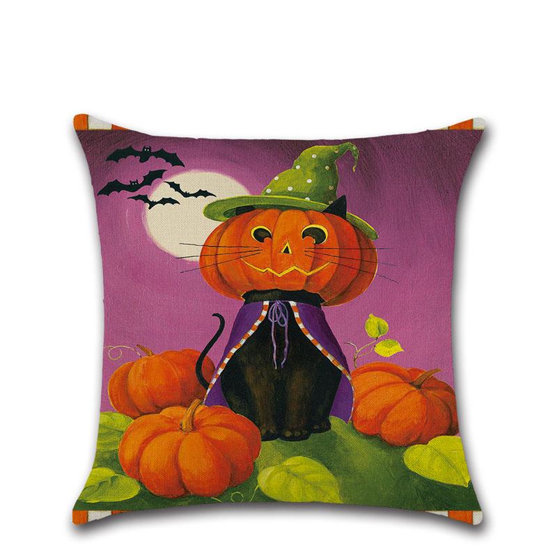 

Halloween Happy Pillow Case Sofa Waist Throw Cushion Cover Home Style Decor 3