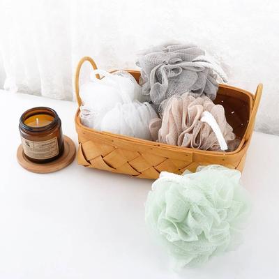 1Pcs Rich Bubble Wash Body Cleaning Equipment Simple Design Back Scrubber Shower Brush Mesh Sponge Bath Flower Bath Ball