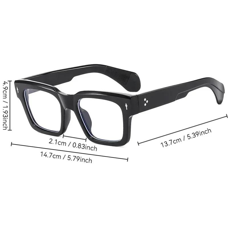 Large Square Frame Anti Blue Light Glasses Retro Classic Men Women Computer Gaming Eye Protection Spectacles