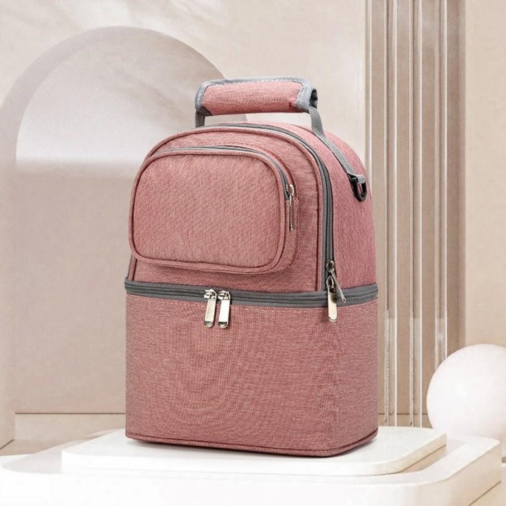 Double Layer Breastmilk Cooler Bag Insulation Material Baby Food Backpack Mommy Bag Breastfeeding