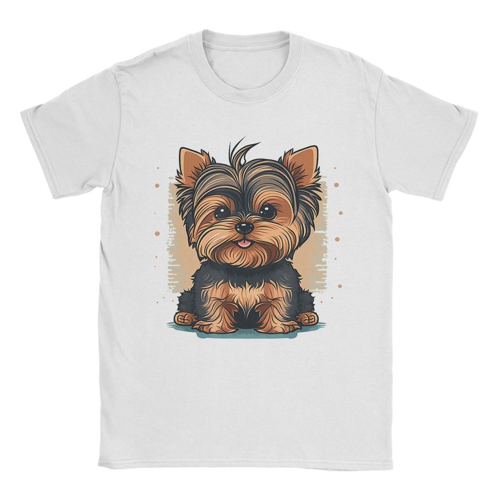 Funny USA Patriotic American Yorkshire Terrier TShirt for Unisex Unisex Crew Neck Cotton T Shirts Tee Shirt Big Size Clothes