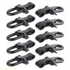 A1A2 10 Pcs Metal Adjustable U Shackle Emergency Umbrella Rope Buckle Survival Paracord Bracelet Buckle