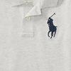 Polo Ralph Lauren Solid Color Logo Short Sleeve Polo Shirt Kids Tops Gray CWPOKNIBN810109-D86