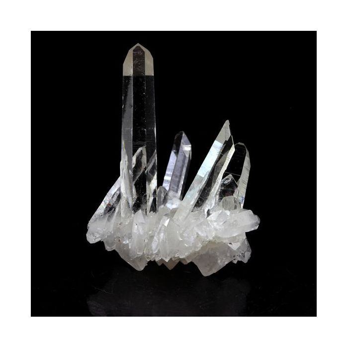 Pierres et Minéraux. Quartz biterminé. 64.0 ct. La Gardette Mine, Bourg d'Oisans, Isère, France.
