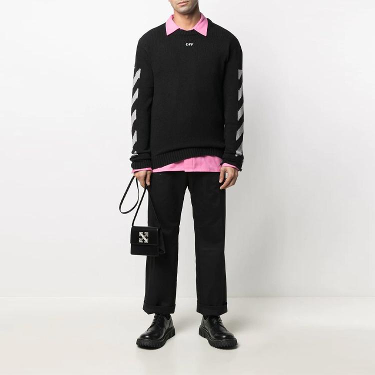 OFF WHITE Pil Rundhalsad Tröja OMHE023R21KNI0011041