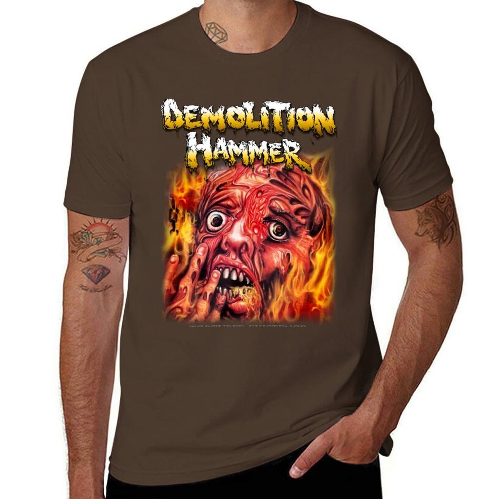 Tortured Existence von Demolition Hammer - Klassisches Old School Thrash Metal T-Shirt schwere Qualität kundenspezifische Herren Unifarbene T-Shirts