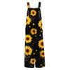 Women's Casual Jumpsuit Sleeveless Fashion Floral Print Jumpsuit