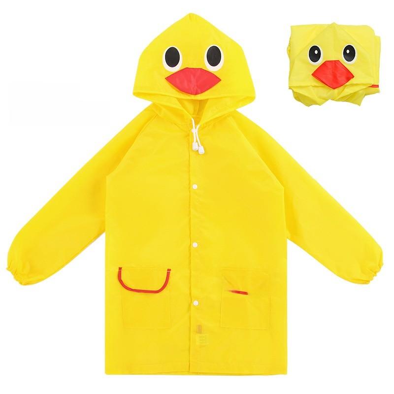 Kids Rainwear Waterproof Polyester With Cartoon Design For School Commuting