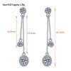S925 Sterling Silver Tassel Earrings: High-End Moissanite Ear Ornaments and Studs for Women