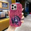 Phone case: 2D flat design suitable for iPhone 18 17 16 15 14 13 Pro protective case, couple style, sleeping girl, Christmas and Halloween gifts