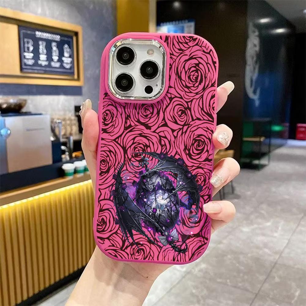 Phone case: 2D flat design suitable for iPhone 18 17 16 15 14 13 Pro protective case, couple style, sleeping girl, Christmas and Halloween gifts