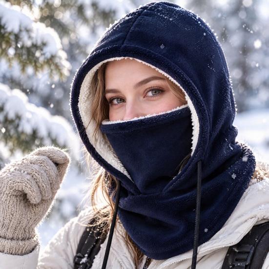 Full Face Mask for Winter Skiing Balaclava Hat, Windproof Ski Fleece Lined Thermal Gear Commuting Cover, Cozy Neck Warmer Men Women, Outdoor