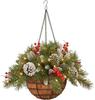 Künstlicher Feiertagskranz mit verdecktem Haken Einfache Montage Effizient Langlebig Für Weihnachts-Heimdeko