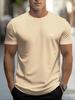 Mens summer 100 pure cotton fashionable casual sports loose mountain print round neck short sleeved Tshirt top