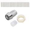 100 Sets LED Holder 5mm Plastic Light Emitting Diode Panel Mount Clip Accessory Set Kit Silver