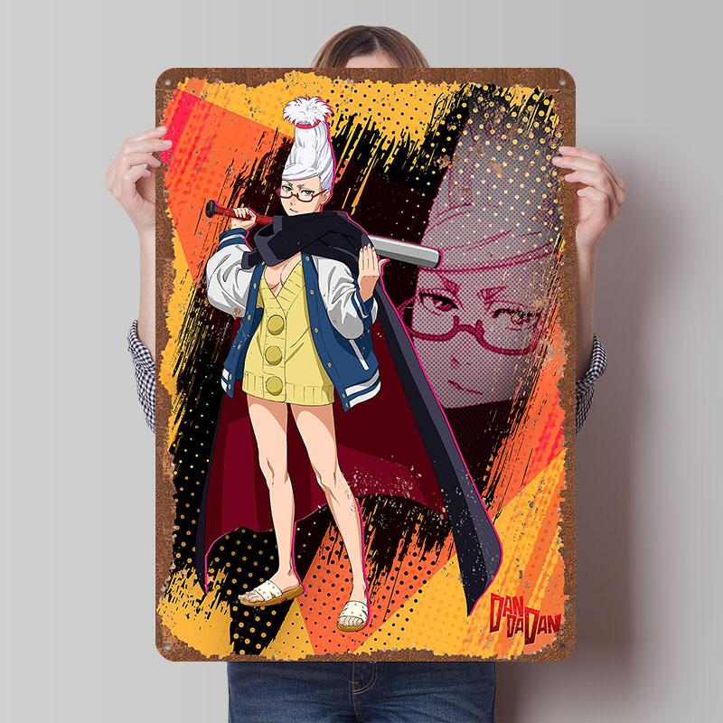 DAN DA DAN Tinplate Posters Custom Wall Art Vintage Metal Signs Retro Tin Plaque for Bedroom Decoration Gaming Home Decorations