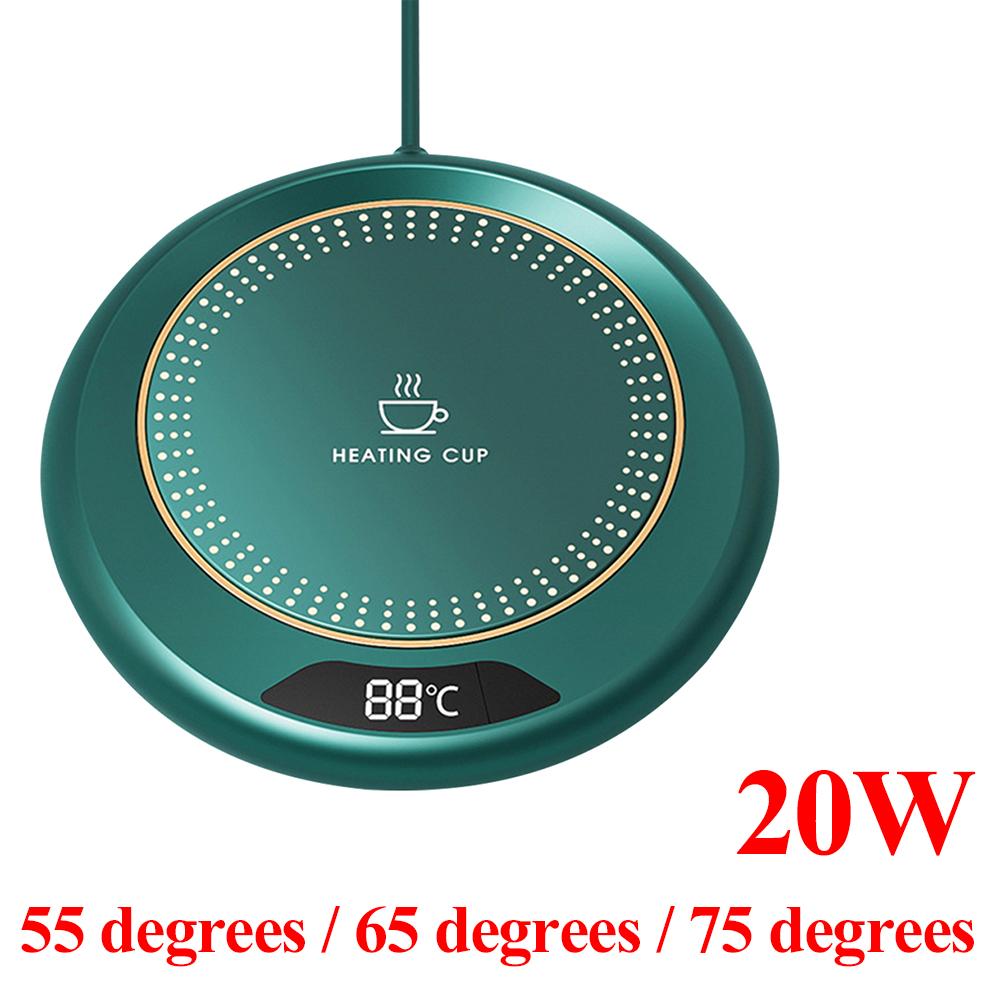 20W Coffee Mug Warmer Cup Heater USB Constant Cup Warmer Heating Coasters Plate Pad 3 Gear Temperatures Setting for Water Milk