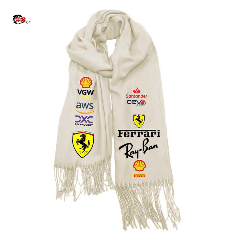 F1 Racing Suit Scarf Printed Winter Warm Scarf Shawl For Ferrari 308 GT4 328 GTB GTS F355 360 Modena F430 458ltalia 488 GTB F8 TH6
