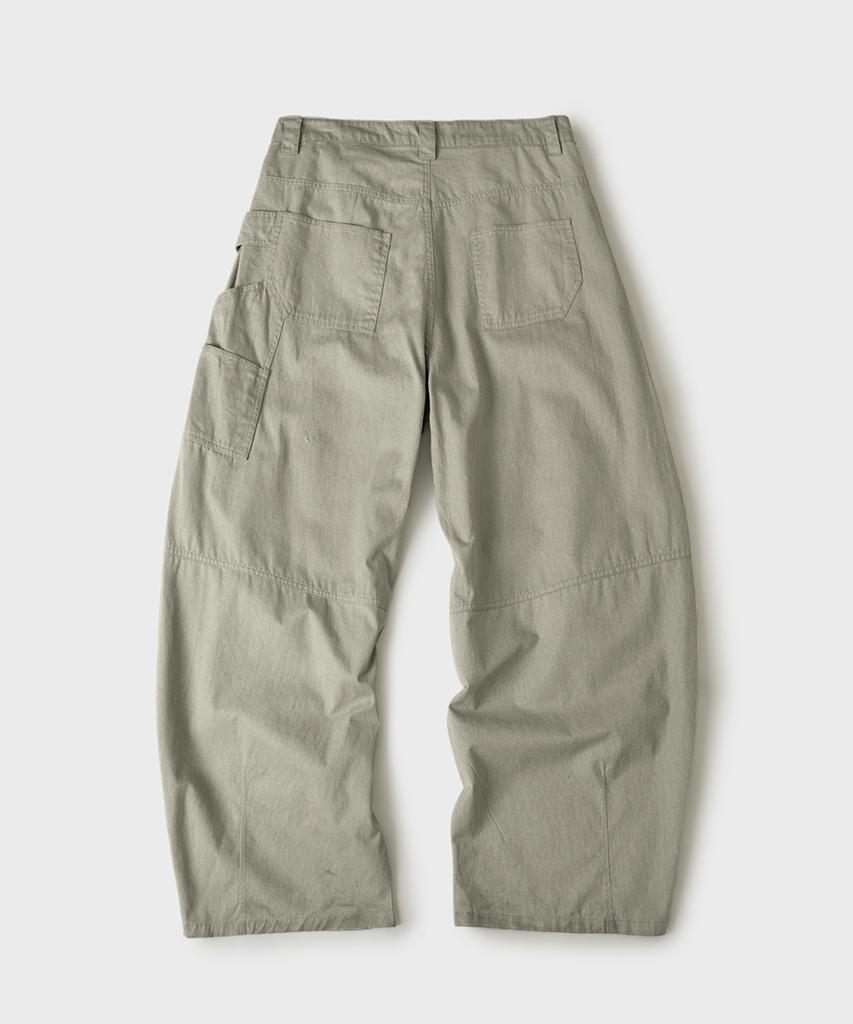 HOOVES Double Knee Carpenter Curved Pants [Beige]