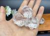 Natural High-Purity White Crystal Dragon Turtle Carved Pendant & Sweater Chain Ornament