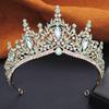 Gorgeous Water Drop Tiaras Bridal Crown with Necklace Earring Sets Wedding Bride Jewelry Set for Women Party Birthday Gifts