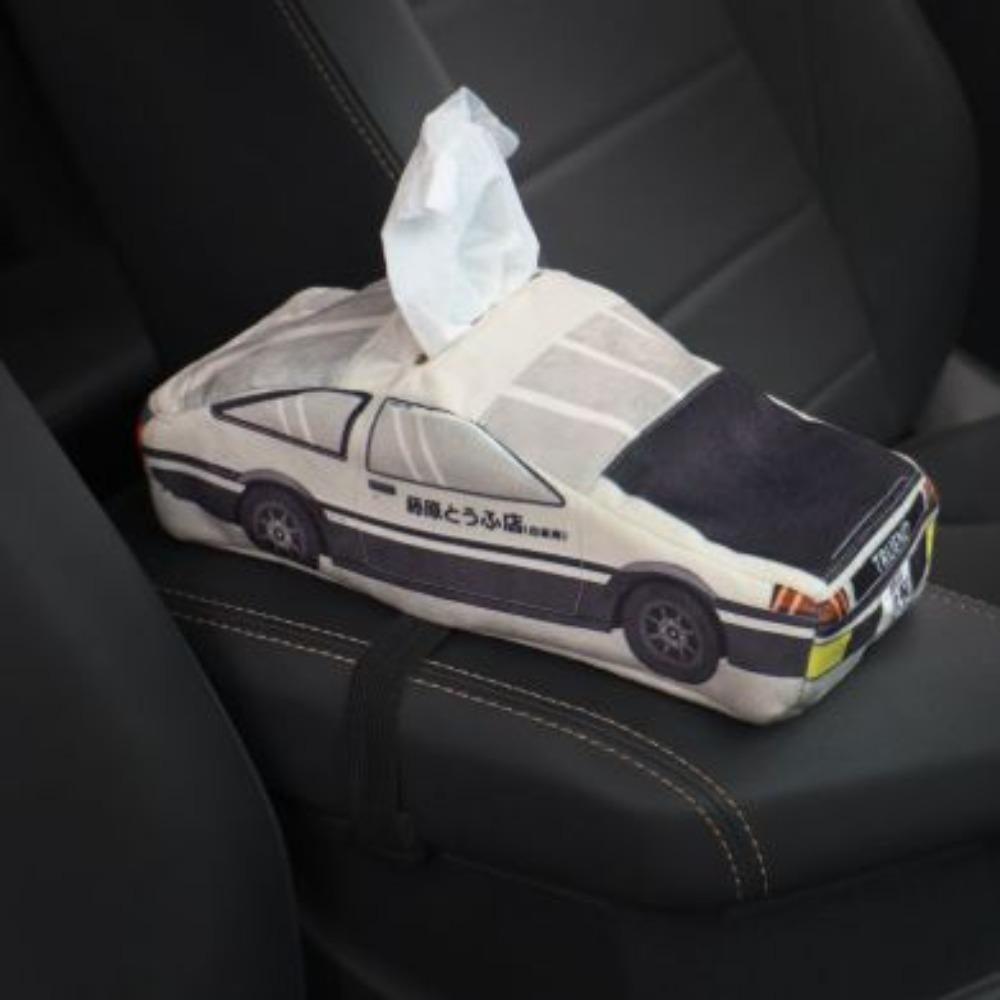 

Japanese Style Car Tissue Box Cartoon Desktop Storage Case Car Armrest Box Car Accessory Black Car