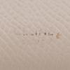 Celine Large Flap Wallet Purse Beige Calfskin Women Used