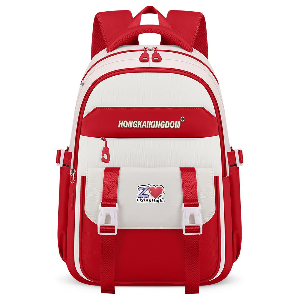 New schoolbag Ultra-light burden reduction, primary and secondary school student schoolbag, men's and women's large-capacity backpack backpack