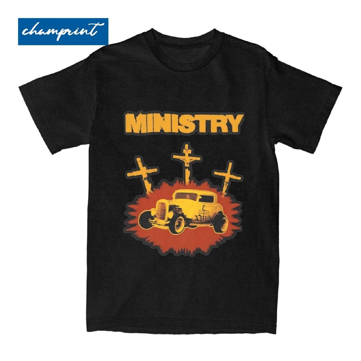 International Grup Band Ministry Band T-Shirts Men Women Novelty Cotton Tee Shirt Round Collar Short Sleeve T Shirts 6XL Clothes S чёрный