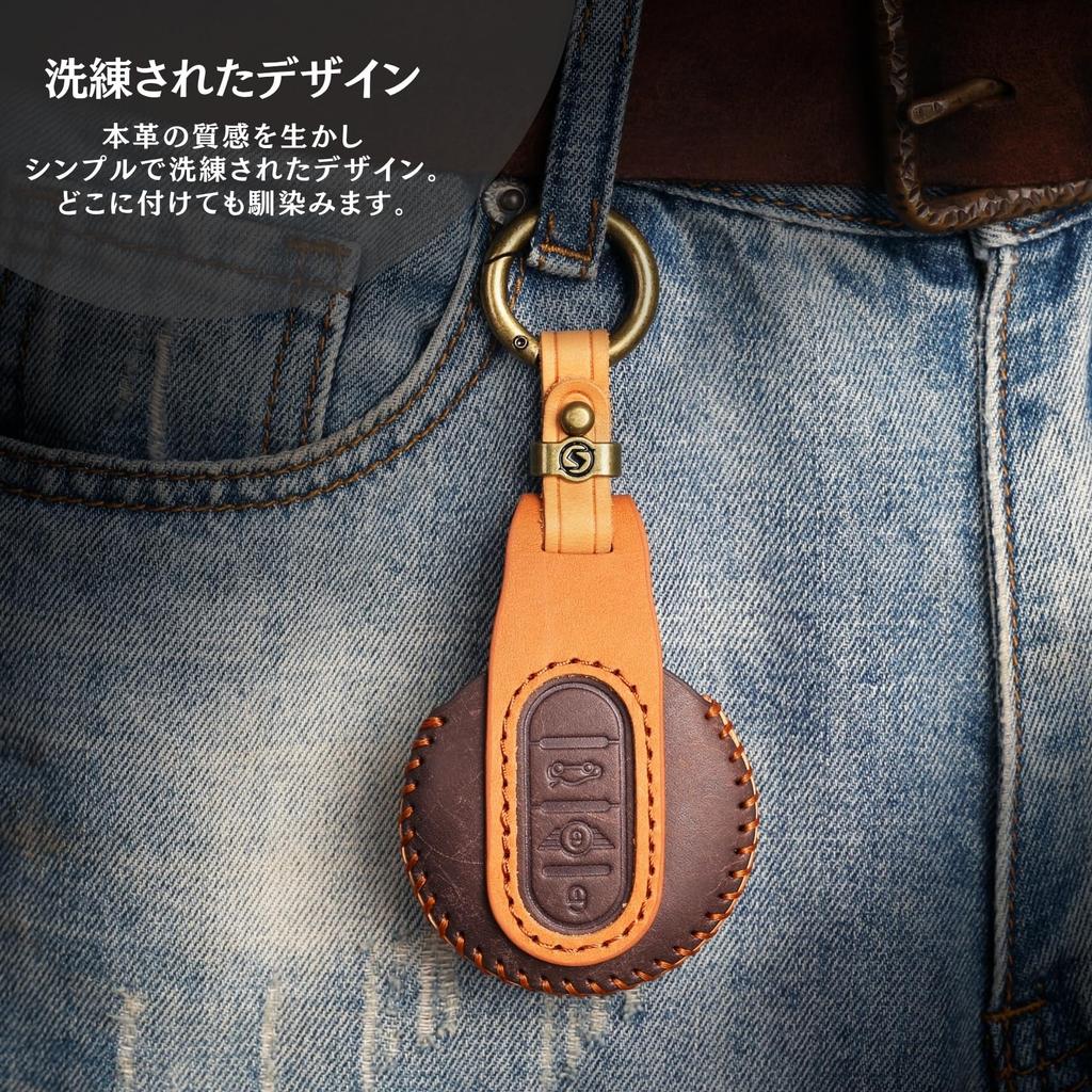 BMW MINI Key Case Genuine Leather Key Cover Mini F Series F60 F56 F55