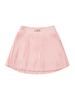 Road Roar Metal Logo A-Line Pleated Skirt Pink