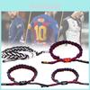 Adjustable Fabric Football Star Bracelet Messi Ronaldo Neymar Fashion Fan Gift