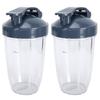24OZ Transparent Blender Cup Container Lid Set Replacement Fit for 600W/900W Juicer