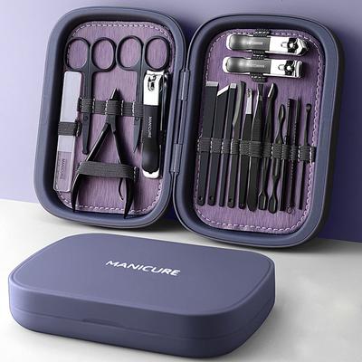 Hochwertiges 18-in-1-Profi-Nagelknipser-Set aus Edelstahl für die Reise, Maniküre- und Pediküre-Set, Körperpflege-Werkzeuge