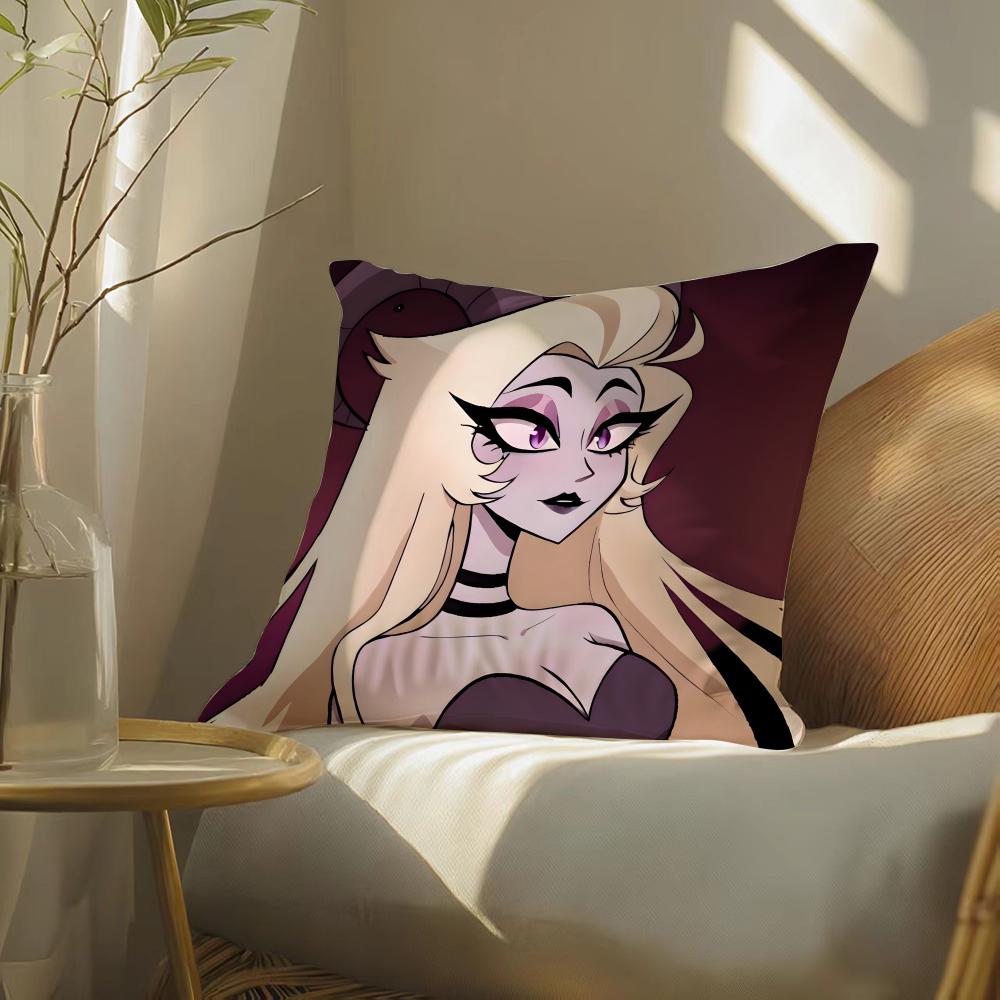 Hazbin Hotel Kissenbezug Seidig Elegant Komfort Schlafsofa Versteckter Reißverschluss