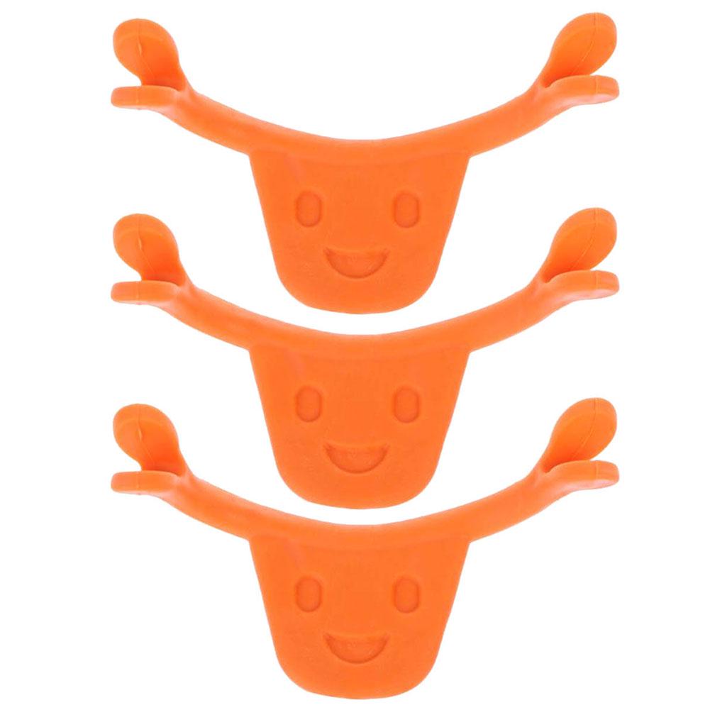

3шт. Массажер для лица и рта, корректор улыбки, похудение, уход за кожей оранжевый
