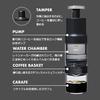 OXO Quick Concentrate Coffee Maker Cold Brew Bottle Lightweight Portable 5-Minute Brew 4-Cup Capacity Black 7.6x7.6x21cm