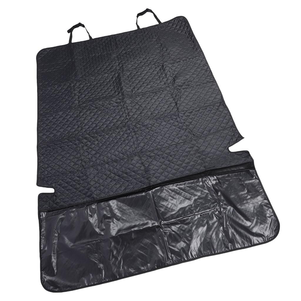 Dog Car Seat Cover Rain Proof Oxford Cloth Soft Comfortable Car Pet Trunk Protector for Travel Black