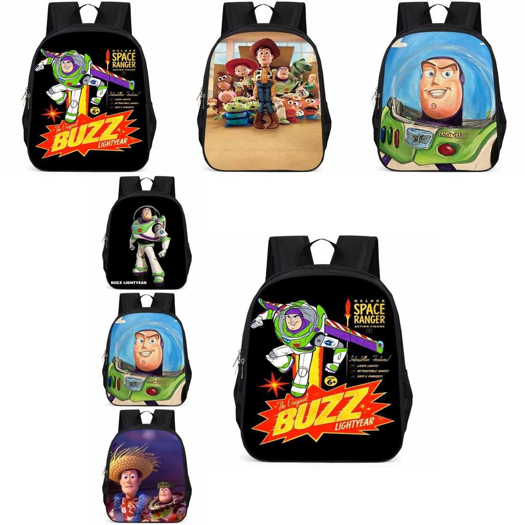 Buzz Lightyear 15-inch Large Capacity Backpack Lightweight Durable Oxford School Bag