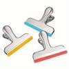 5pcs Silicone Chip Bag Clips No Longer With Sharp Edges - Food Bag Color Coded - Hermetically Sealed, Heavy Duty, 3 Inches Wide