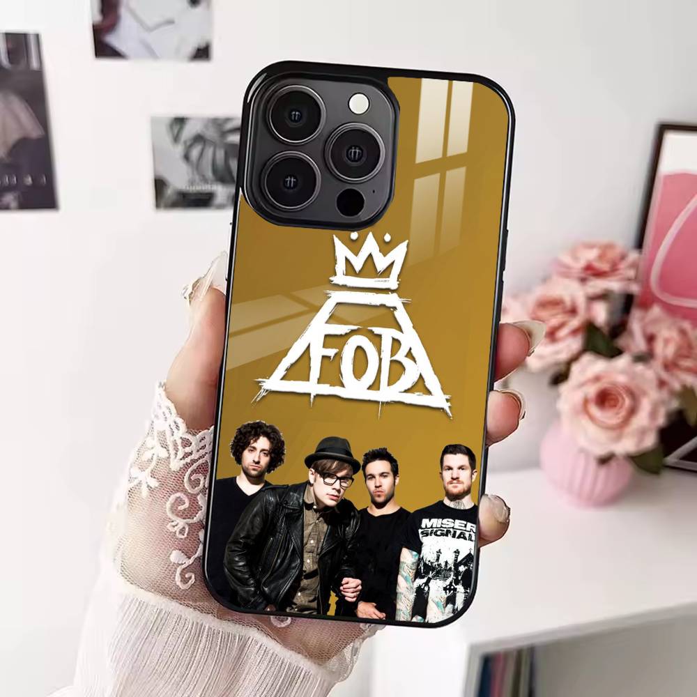 

Classic Fall Out Boy Band Phone Case For iPhone 17 16 15 14 13 12 Pro Max Plus for Magsafe Mirror Wireless Magnetic Cover iPhone17