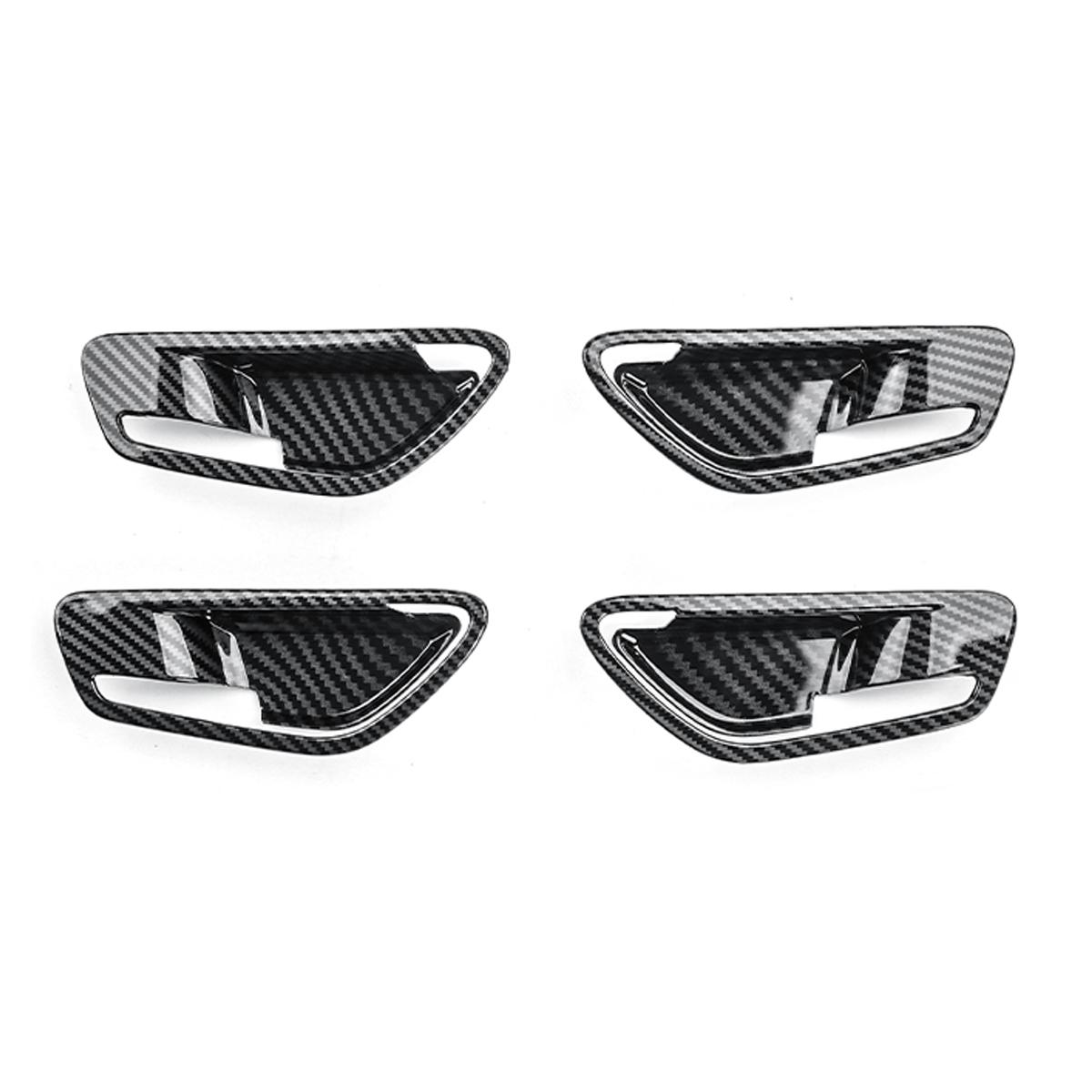 

For Hyundai Tucson NX4 2026-2026 Car Tuning Carbon Fiber Inner Door Bowl Handle Frame Cover Interior Accessories
