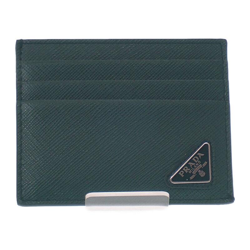 

PRADA 2MC223_QHH_F077U Card Case green/SMERALDO Safiano mens