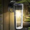 New Waterproof Outdoor LED Solar Wall Lights for Balcony, Garden, Corridor, and Porch Decorative Lighting, Tungsten Hanging Lamp