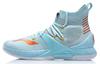 Blockade Cushioning Slip Resistant Abrasion Resistant High Top Basketball Shoes Men's Blue ABAP057-3