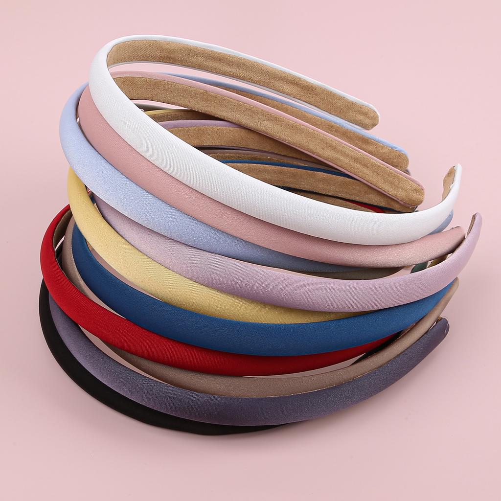 3pcs Fashion Girls Headbands Candy Color Satin Headbands Sponge Hairbands Hairhoop Women Girls Hair Accessories