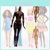 Boneca Africana Premium com 11 Articulações 27cm Pele Negra Marrom Escuro Preto Carvão Corpo Multiarticulado de Alta Qualidade Acessório 85g
