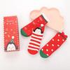 3Pairs/lot Christmas Baby Boy Socks Winter Fashion Socks Santa Claus Elk Cotton Snowman Infant Girl Socks Autumn Kids Sock