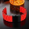 For Diesel Black Knight DZ7396 DZ7370 / 7430 Watchband Silicone Gap Steel Tape 24mm 26mm 28mm Red Black Platform Watch Straps